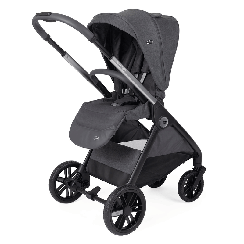 Chicco Trio Belleagio Flexi c/ First Recline Black Satin+ Base Full 360