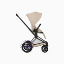 Cybex e-Priam Comfort Matt Black + Alcofa Fold Lux Cozy Beig