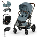 Cybex Balios S Lux + Alcofa Dobrável Stormy Blue + Cloud S Sepia Black + Base S