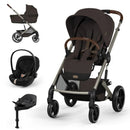 Cybex Balios S Lux + Alcofa Dobrável Chocolate Brown + Cloud S Sepia Black + Base S