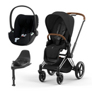 Cybex Chrome Brown Sepia Black + Cloud T Plus cb + base t