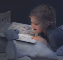 Zazu Kids Fin Luz de Leitura Grey