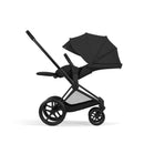 Cybex Priam Comfort Matt Black + Alcofa Dobrável Sepia Black + Cloud G3 Plus Moon Black + Base G3