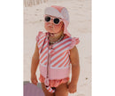 Monneka Colete Futuador Stripes Bloom & Blush 2-3 Anos