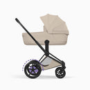 Cybex e-Priam Comfort Matt Black + Alcofa Fold Lux Cozy Beig