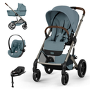 Cybex Balios S Lux 2 Stormy Blue + Alcofa Dobrável + Cloud G3 Plus Stormy Blue + Base G3