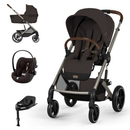 Cybex Balios S Lux Chocolate Brown + Alcofa Dobrável + Cloud G3 Plus Chocolate Brown + Base G3