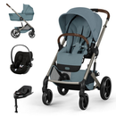 Cybex Balios S Lux 2 Stormy Blue + Alcofa Dobrável + Cloud G3 Magic Black + Base G3
