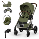 Cybex Balios S Lux 2 Moss Green + Alcofa Dobrável + Cloud G3 Plus Moss Green + Base G3