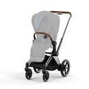 Cybex e-priam assento & chassi chrome brown