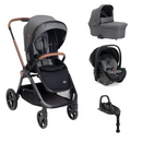 Chicco Trio Mysa Com First Seat Recline Black Satin com Base Full 360