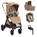 Chicco Trio Bellagio 2.0 Caramel com First Seat Recline com Base Full 360