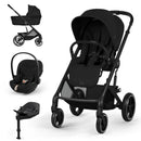 Cybex Balios S Lux + Alcofa Dobrável Moon Black + Cloud S Style Sepia Black + Base S