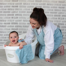 Shnuggle Toalha/Avental de Banho com Capuz Cinza