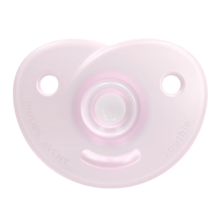 Philips Avent 2 chuchas soothie 0-6m rosa