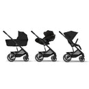 Cybex Balios S Lux 2 + Alcofa Dobravel Moon Black