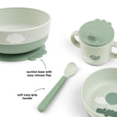 Done by Deer Conjunto First Meal Set Happy Clouds Green