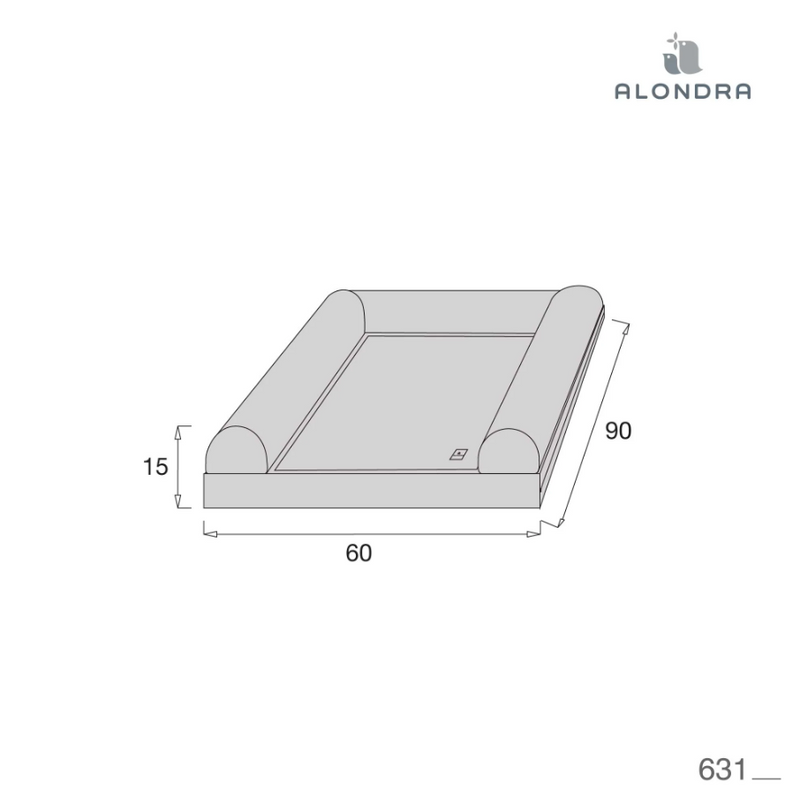 Alondra Convertível ZEN c/ Cama + Têxteis 122 Cremarosa