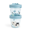 Done by Deer Baby Food Container 2Pack Tiny Farm Blue