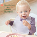 Chicco Conjunto Papa Silicone Rosa 6M+