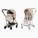 Cybex Mios Comfort Matt Black + Alcofa Dobrável Cozy Beige + Cloud T Sepia Black + Base T