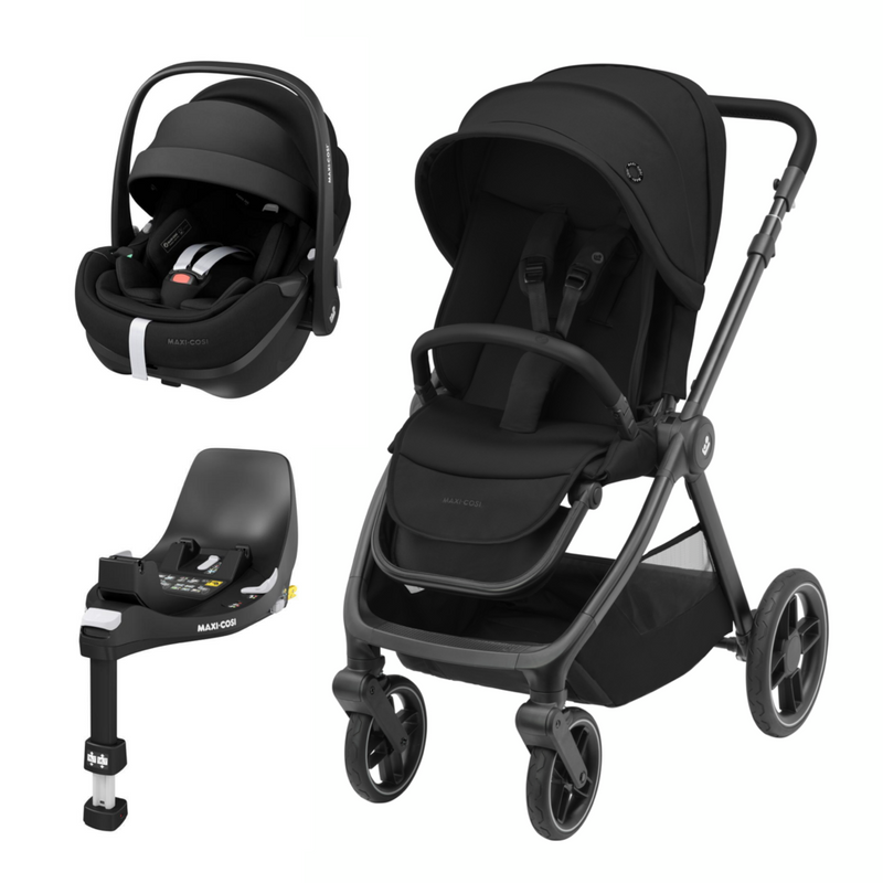 Maxi Cosi Oxford Black+Pebble 360 Pro Black+FamilyFix 360 Po