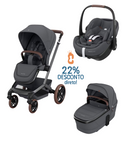 Maxi Cosi Fame+ Pebble 360 Pro2 + Alcofa Twillic Graphite