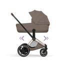 Cybex e-Priam Style Champagne Gold Coconut Brown