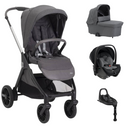 Chicco Trio Bellagio 2.0 Black Satin com First Seat Recline com Base Full 360