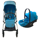 Cybex Eexy S Twist+ 2 SLV Beach Blue + Cloud G i Size Plus + Aptadores