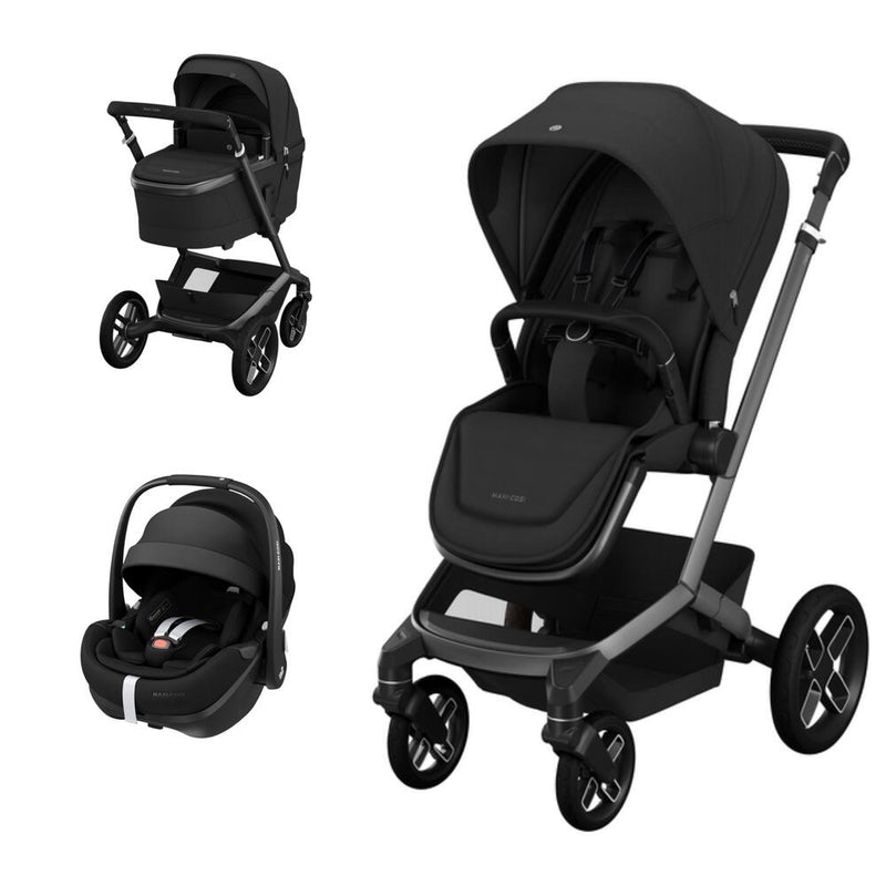 Maxi Cosi Fame + Pebble 360 Pro2 + Alcofa Twillic Black