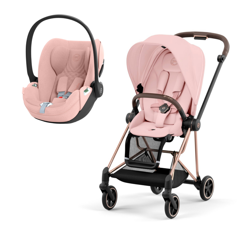 Cybex Mios Rose Gold Peach Pink + Cloud T Plus Peach Pink