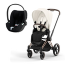 Cybex Priam Rose Gold OFff White + Cloud T Plus Sepia Black