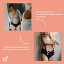 Doomoo Flowly Absorbent Postpartum/Menstrual Underwear - Black