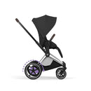 Cybex e-Priam Style Frame & Seat Chrome Brown