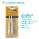 Chicco Escovas Primeiros Dentes Lilás/Amarelo 2pcs