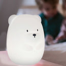 Nattou luz presença silicone urso 16cm