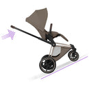 Cybex e-Priam Style Champagne Gold Coconut Brown