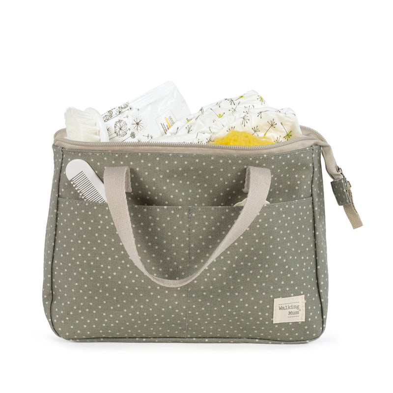 Walking Mum Necessaire Poppy Dots Musgo