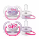 Philips Avent 2 chuchas ultra air happy 0-6m menina