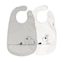 Done By Deer 2 Bib Velcro Deer Friends Grey/Beige