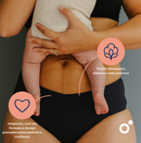 Doomoo Flowly Absorbent Postpartum/Menstrual Underwear - Black