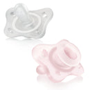 Chicco Chucha Mini Soft Silicone Rosa/Neutra 0-2M 2 pcs