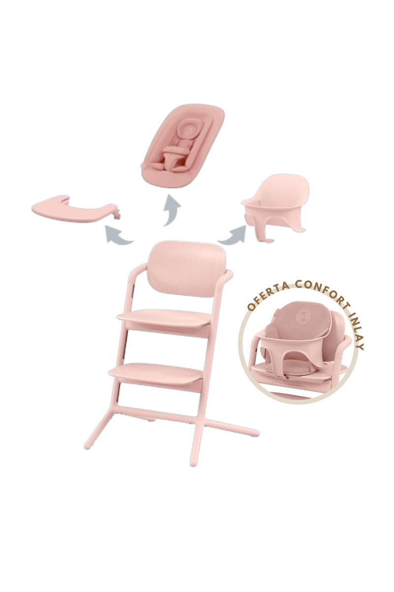 Cybex Lemo 4 em 1 Set Pearl Pink + Redutor Pearl Pink