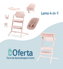 Cybex Lemo 4 em 1 Pearl Pink com Learning Tower