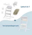 Cybex Lemo 4 en 1 All White con torre de aprendizaje