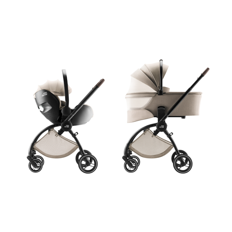 Britax Romer Rio + Alcofa + Baby-Safe Pro Style Teak + Base