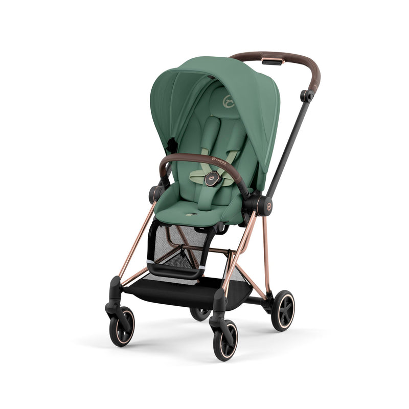 Cybex Mios Rose Gold Leaf Green + Cloud T Plus Leaf Green