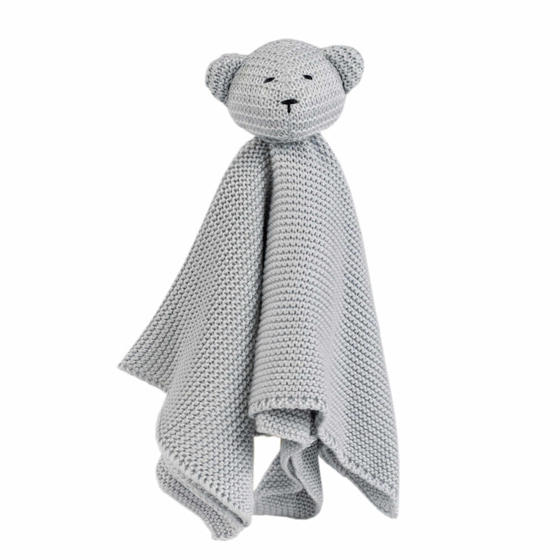 Walking Mum Doudou Urso de Tricot Cinza