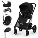 Cybex Balios S Lux + Alcofa Dobrável Moon Black + Cloud S Sepia Black + Base S